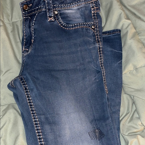 Rock Revival Dark Blue Capri Jeans - Picture 15 of 16